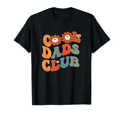 Cool Dads Club Retro Groovy Dad Día del Padre Camiseta