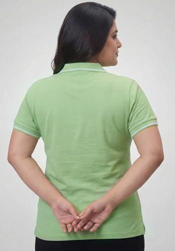 Image of Wear Your Opinion Women's Plus Size Tipped Collar Neck Polo Tshirt