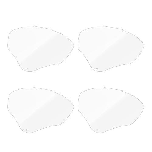 4 Pcs S8555 Face Shield Replacement Lens Compatible with Honeywell/Uvex S8500/S8510 Face Shield with Clear Polycarbonate Protective Safety Visor Replacement Anti-fog