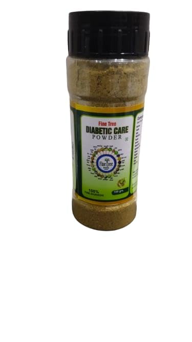 फाइन ट्री डायबिटिक केयर (शुगर) | हर्बल आयुर्वेदिक दवा | शुगर कंट्रोल | ब्लड ग्लूकोज रेगुलेटर | शुद्ध और प्राकृतिक | 25 शक्तिशाली हर्ब | कोई अतिरिक्त स्वाद या रंग नहीं | शुगर फ़्री | 100 gm