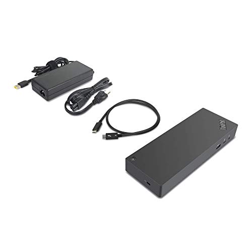 Image of (Renewed) Lenovo ThinkPad Thunderbolt 3 Dock Gen 2 - US - for Notebook - 135 W - USB Type C - Thunderbolt - Wired Warning: This product can expose you to chemicals including Lead, which is known to the Stat