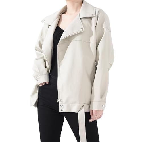 Manteau surdimensionné en similicuir idéal pour vos sorties décontractées d'automne
