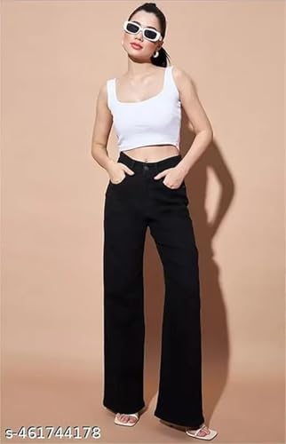 Image of ADBUCKS Flared Jeans for Women High Waisted Bell Bottom Trendy Stretchy Flare Jeans