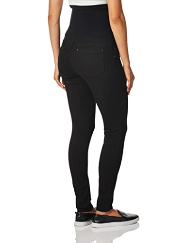 Motherhood Maternity Women's Indigo Blue Stretch Secret Fit Belly Ankle Denim Jegging, Black Wash Medium #TOP1