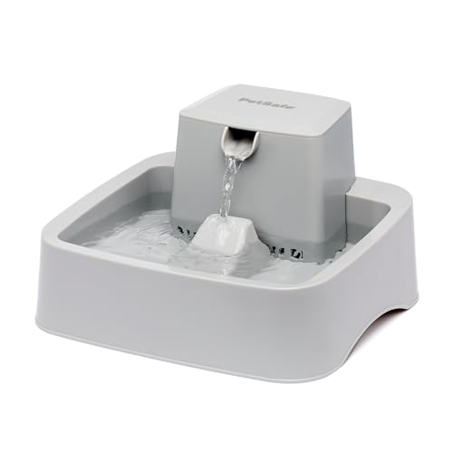 Petsafe Drinkwell 1.8 Litros - Fuente De Agua Para Perros y Gatos, Bebedero Automático y con Chorro de Agua Ajustable - Fácil De Limpiar - Filtro Incluido