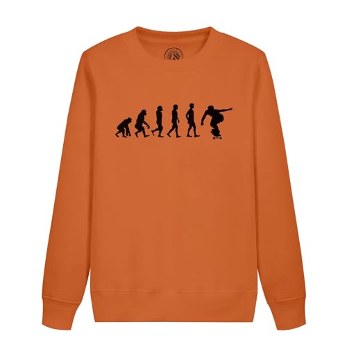 Sweatshirt enfant evolution longboard skate chaud et resistant pour le sport