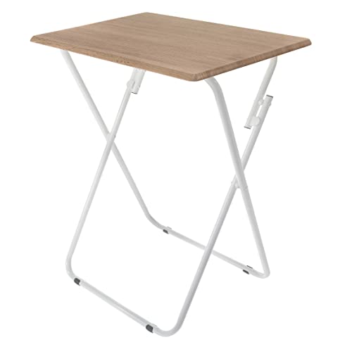 HERSIG - Mesas Auxiliares Plegables - Mesa Plegable Vintage 48x38x66 CM - Mesa Jardin Exterior - Mesas Plegables Portatiles Resistentes - Ideal para Camping, Picnic, Comidas, Trabajo, Fácil de Guardar