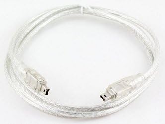 AAA PRODUCTS | Firewire Cable for Canon MiniDV Camcorder - Replacment for CV-150F / CV-150 / CV150 / CV150F - 4 to 4 Pin DV/Firewire/i.LINK Lead (For PC & Mac)