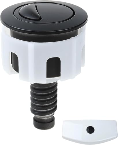 Toilet Flush Button - Buttons with Ideal Flushing System - Push Button (Black)