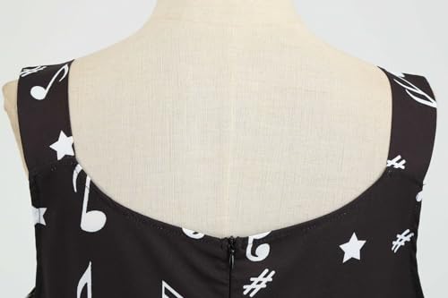 Image of Sister Amy Girl Printed Elastic Sleeveless Shaping Breathable Camisole Skater Dress