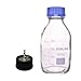 DONLAB MBV-01L1 Glass 1000ml/1L Round Media Reagent Bottle with SUS 316 M-1-Through Cap GL45