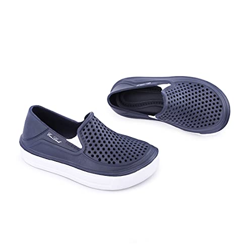 Toddler Unisex-Child Garden Clogs Slip-On Water Shoe Slip On Breathable Sneaker For Toddlers Lightweight Close Toe Sandals Quick Dry Clog For Boys And Girls Beach Sandals Winter Shoes (Navy, 7) #TOP7