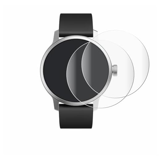 brotect 2x Full-Cover Schutzfolie kompatibel mit Withings ScanWatch (42 mm) Full-Screen Displayschutz-Folie [3D Curved, Kristall-Klar]