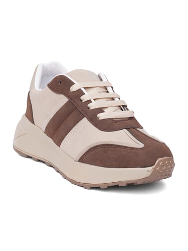 Image of TRYME Women Walking Sneakers Lace-Up Comfortable Shoes Cushioned Insole Casual Stylish Footwear for Girls