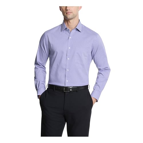 Image of Van Heusen Men's Dress Shirt Fitted Everyday Defense Stretch