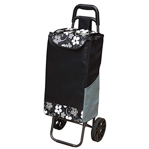 QHYTL Einkaufstrolley Multifunktions-Einkaufswagen Faltbarer tragbarer Anhänger/Alter Herren-Taschenwagen/Zweiradwagen… – Bild 3