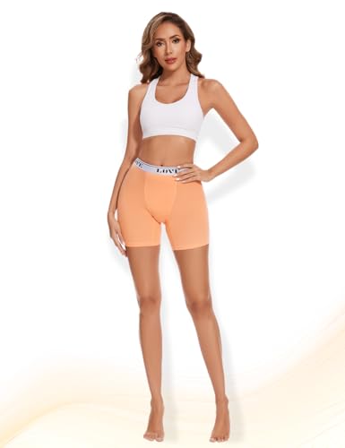 Molasus Womens Boxer Briefs High Waisted Modal Boy Shorts Underwear(Regular&Plus Size)2