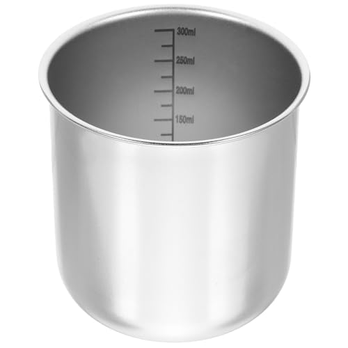 1 Verre doseur de riz en inox pour cuisson, confiture, riz, capacité 300 ml, 8 x 8 x 8 cm