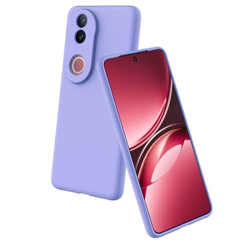 Image of Back Cover for Vivo V50 5G / V50e 5G / T4R 5G | Full Camera Protection | Premium Liquid Silicon Case | Flexible Bumper Case for Vivo V50 5G / V50e 5G / T4R 5G / iQOO Z10R 5G (Purple)