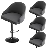 Bar Stool Slipcovers, Swivel Chair Covers with Back, Stretch Counter Bar Stool Covers for Armchair, Kitchen Island