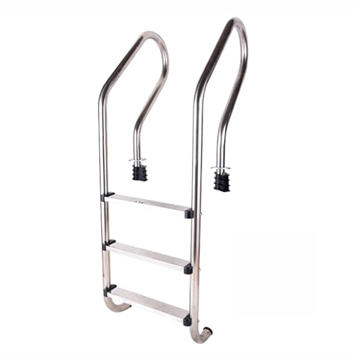 Escalera para piscina de acero inoxidable 2/3 pasos miniatura 1