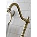 Kingston Brass KS7757ALBS English Country Bridge Kitchen Faucet, Brushed Brass 8 x 8.25 x 14.5