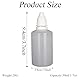 24 Stück 50ml/1.67oz Leere Plastikaugen-Tropfen Flasche/Dropper Flasche/Tropfenflaschen - mit Dichtungsring - Kosmetikflaschen Halter-Behälter - Groß für Spielraum-Verpackung