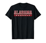 Alabama Baseball Red Vintage Text. Visit brand link above “Vintage Alabama Baseball Retro Tees Tanks Tops” for more cool clothing designs, products and colors! Lightweight, Classic fit, Double-needle sleeve and bottom hem