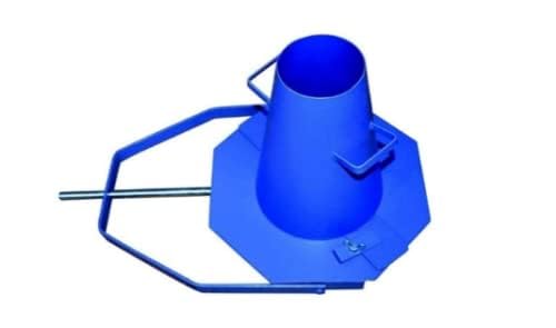 Presents Base Regular Powder Coated Apparatus Slump Cone with Easy to Carry Handle and Tamping Rod for Long Life with Extra Set of Metallic Clamp, Bolt and Fly nut of Base Plate