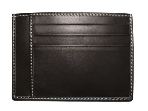 Luxury Handmade Authentic Italian Leather Credit Card Holder (Brown)2