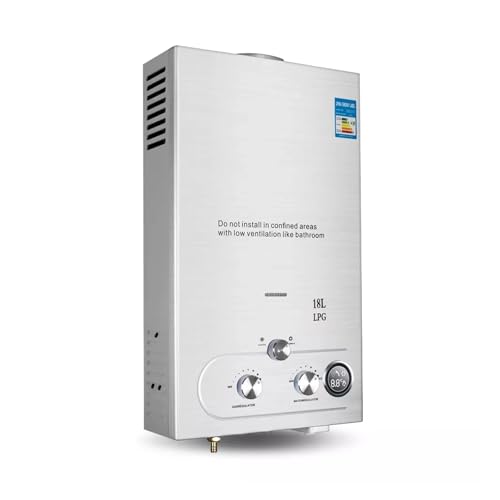 Calentador de agua instantáneo de gas natural GLP 8 litros sin tanque para ducha 3