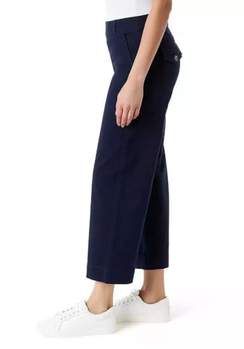 Gloria Vanderbilt Women's Wide Leg Pull On Crop Pants with Smoothing Tummy Panel2