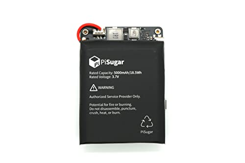 PiSugar 3 Plus Portable Pwnagotchi Power Management for Raspberry Pi 3B/3B+/4B Model (Not Include Raspberry Pi)