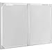 Global Industrial 2 Door Enclosed Bulletin Board, 48