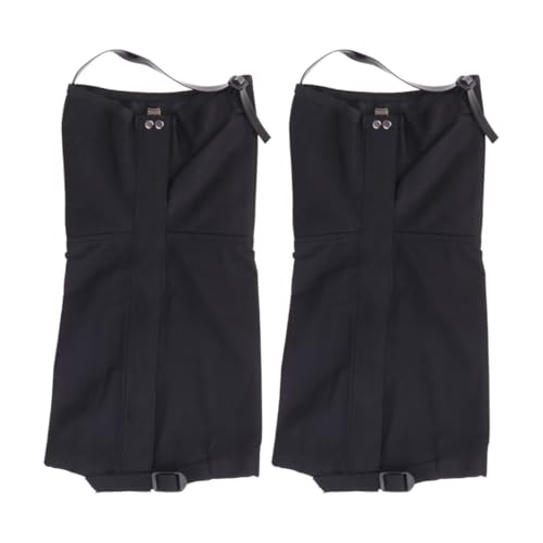 SKISUNO Polainas Protectoras de Nailon para Senderismo y Camping, Cubre Botas Negro Talla L Que Protege del Polvo, Arena y Humedad en Exteriores