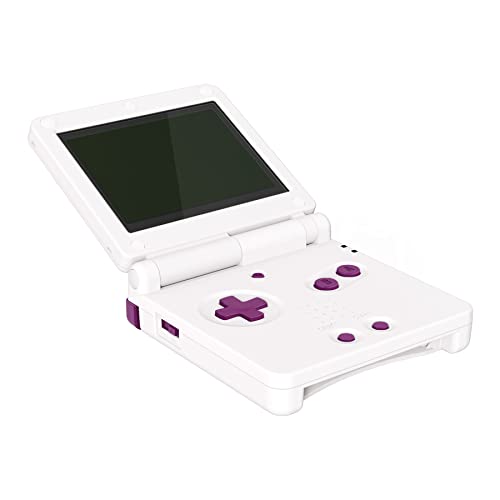 Image of eXtremeRate DMG Grape Custom Full Set Buttons for Gameboy Advance SP, Replacement A B L R Button Power On Off Volume Button D-pad Key for GBA SP Console - Console NOT Included