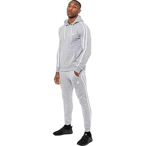 Enzo Mens Full Tracksuit Set with Hoodie Cover