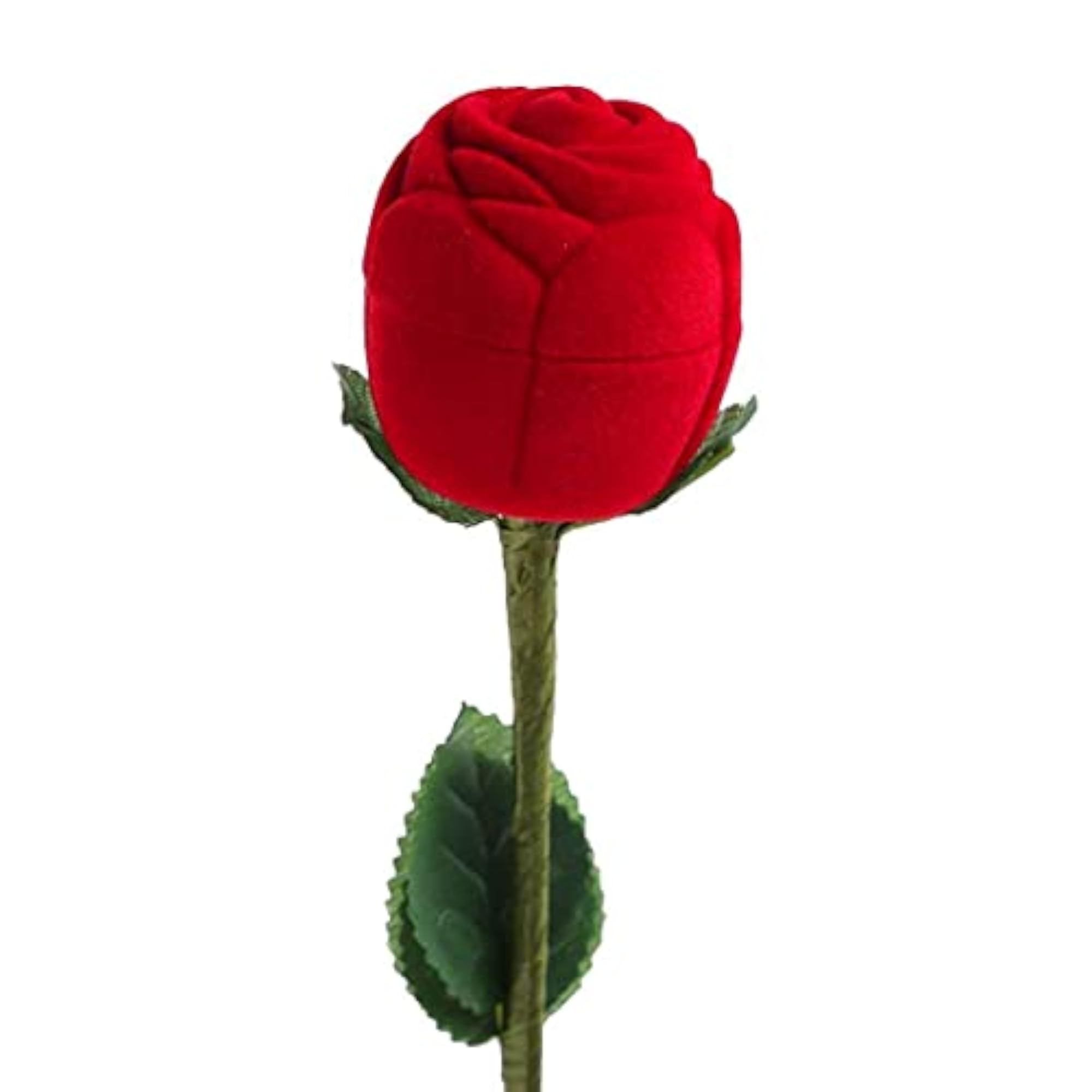 Velvet Red Rose Ring Box for Proposals