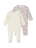 1 dors-bien uni VERTBAUDETLot de 2 Pyjamas bébé Fille transformablesbeige chiné12M(74CM)