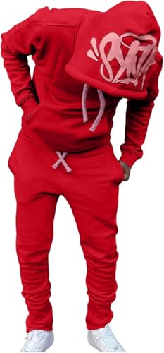 Genérico Conjuntos Deportivos Mujer Syna World-Traje De Jogging Sudaderas Con Capucha Sueltas Y Pantalones-Chándal Y2k Hip Hop Hoodie-Conjunto Deportivo-Moda 2 Piezas Ropa Otoño Invierno S-XXL Unisex