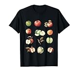 Realistic Different Kinds Of Apple Varieties Apple Picking T-Shirt