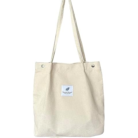 KEYRI Large Corduroy Tote Bag for Women Cover