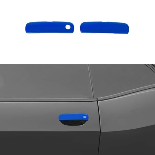 Voodonala Embellecedor para manija de puerta Challenger 2012-2024, accesorios exteriores, 2 unidades, color azul
