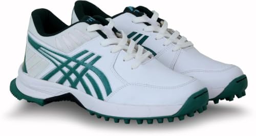 Image of FW Men's Cricket Shoes | Cricket Shoes for Men for Training & Practice | Studded Grip Sports Shoes with Lace-Up Design | Outdoor Cricket Footwear