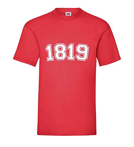 T-shirt pour homme 1819 rouge XXXL ample anti-serrage pour rester à l'aise