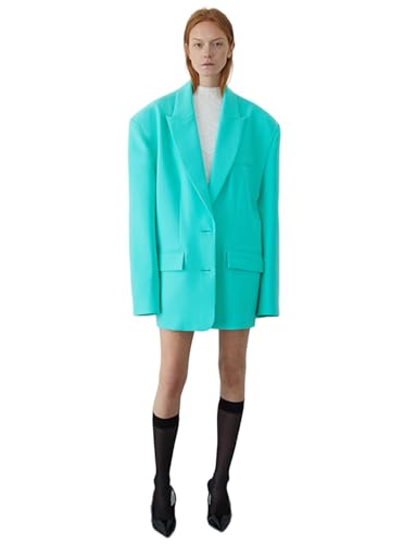 Blazer décontracté femme veste de costume fluide à boutons