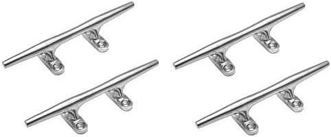 Marine Part Depot Cuatro tacos de acero inoxidable de 6"