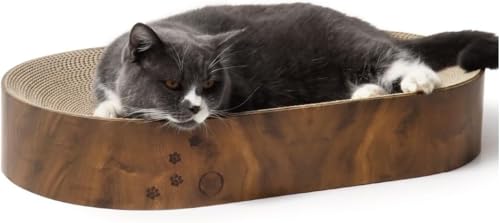 FJJRTWDG Beautiful Cat Scratch Lounge Chair Capsules, Artificial Pet Scratch Boards, Suitable for Indoor Pets Suitable for Indoor Pets(Bed Couch(Dark Cherry)