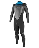 O'Neill Wetsuits Youth Mutant 5/4/3 mm w/Hood Fluid Seam Weld Full Suit, Black/Graph/Tahiti, 16