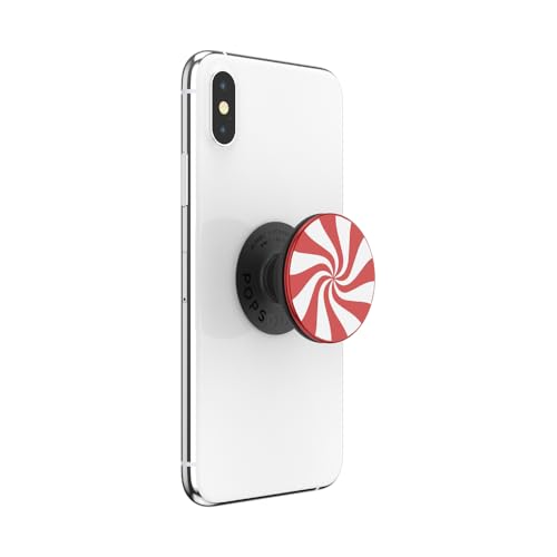 PopSockets: Phone Grip with Expanding Kickstand, Backspin PopSocket, Spinning PopSocket - Aluminum Peppermint